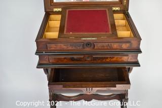 Inlaid English Writing Desk.  21W x 16D x 32"T