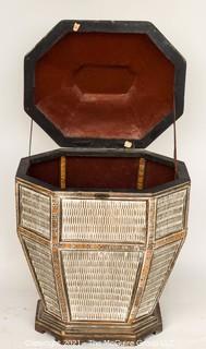 Wicker Laundry Basket.  