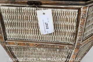 Wicker Laundry Basket.  