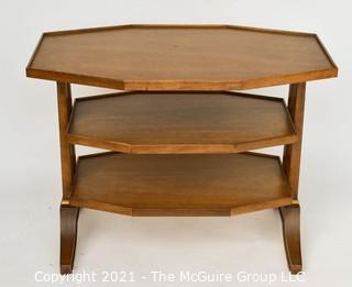 Henredon Three Level Side Table; 23"T x 30"W x 18"deep