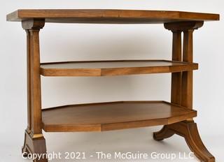 Henredon Three Level Side Table; 23"T x 30"W x 18"deep