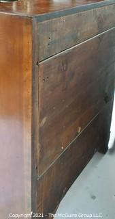 Antique Chippendale Secretary Drop Down Slant Front Desk; 39" wide x 41" tall 