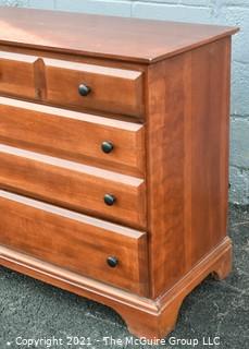 Cherry Wood Vaughan Bassett Furniture Ten Drawer Dresser.  Measures approximately 56"W x 34"T