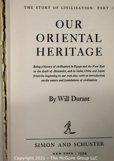 The Story of Civilization (9 volume set), by Will Durant 