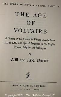 The Story of Civilization (9 volume set), by Will Durant 