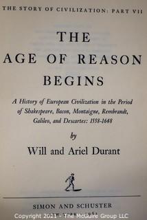 The Story of Civilization (9 volume set), by Will Durant 