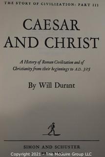 The Story of Civilization (9 volume set), by Will Durant 