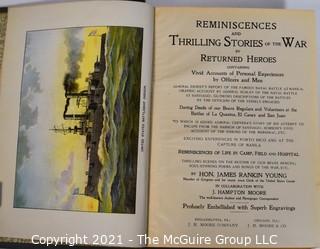 2 Hard Cover Books on the Civil Ware: Loudoun County and the Civil War  by Divine & Others & Reminiscences and Thrilling Stories of the War By Returned Heroes by James Rankin Young. 