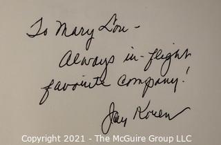 Company We Kept by Jay Koren, Signed by Author. Hard Cover with Dust Jacket. 