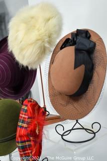 Group of Wool and Fur Hats