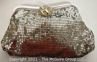 Four Antique and Vintage Beaded Handbags.  Includes Whiting & Davis Clutch & Walborg Clutch with Mirror and Satin Coin Purse. 