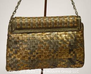 Woven Mixed Metal Clutch or Handbag by Artistic Bombay