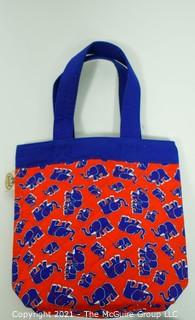 Five Small Totes or Handbags Including Prada, Harrods & Vera Bradley 