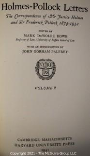 Grouping of (6) volumes including 2 volume set of the Holmes-Pollack Letters 