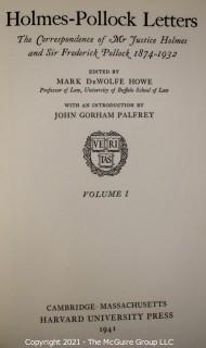 Grouping of (6) volumes including 2 volume set of the Holmes-Pollack Letters 