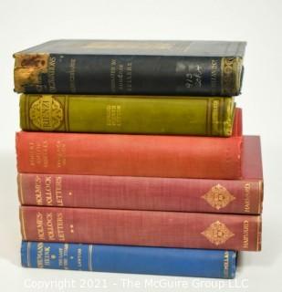 Grouping of (6) volumes including 2 volume set of the Holmes-Pollack Letters 