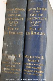 2 Vol. Set: "Nautical Records of the Union and Confederate Navies in the War of the Rebellion"