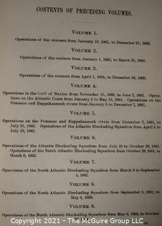 2 Vol. Set: "Nautical Records of the Union and Confederate Navies in the War of the Rebellion"