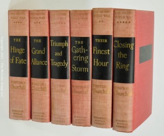 Six (6) Volume Set on WW II by Winston Churchill