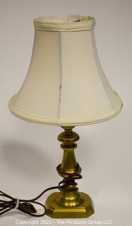 Brass Table Lamp with Shade 