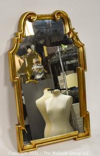 Gilt framed wall mirror; 24 x 40"T