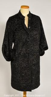 Louis Féraud Persian Lamb Shearling Fur Coat in Long Silhouette