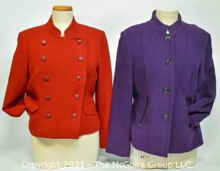 Two (2) Lafayette 148 Jackets or Blazers, Size 12.