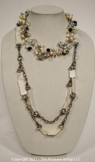 Two Costume Jewelry Necklaces