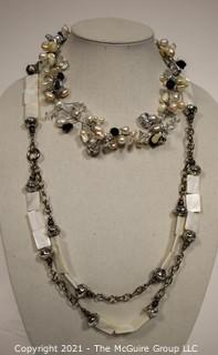 Two Costume Jewelry Necklaces