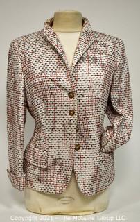 Trixie Schober of Germany White Wool with Accents Jacket Size 12.