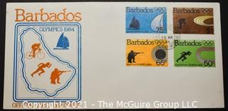 Cancelled First Day Cover. Cachet. Barbados