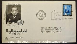 Cancelled First Day Cover. Cachet