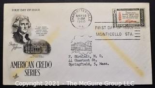 Cancelled First Day Cover. Cachet