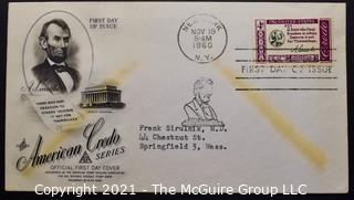 Cancelled First Day Cover. Cachet