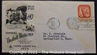 Cancelled First Day Cover. Cachet