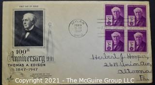 Cancelled First Day Cover. Cachet