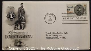 Cancelled First Day Cover. Cachet