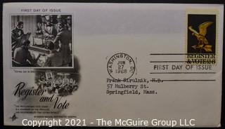 Cancelled First Day Cover. Cachet