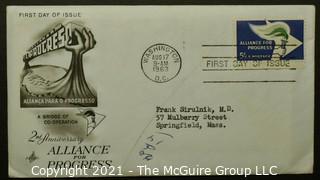 Cancelled First Day Cover. Cachet