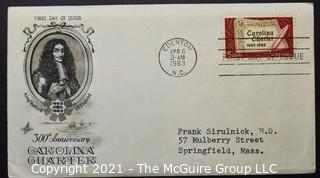 Cancelled First Day Cover. Cachet