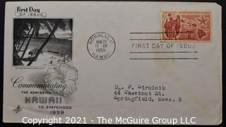 Cancelled First Day Cover. Cachet