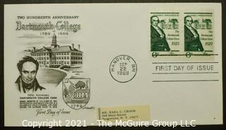 Cancelled First Day Cover. Cachet