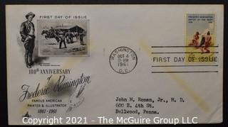 Cancelled First Day Cover. Cachet