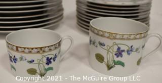 Set of Porcelain China Haviland Imperatrice Eugenie Dinnerware