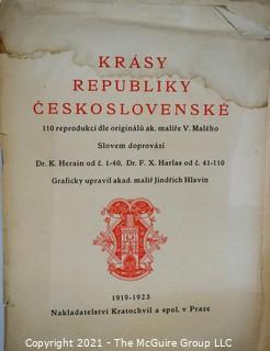 Krasy Republiky Ceskoslovenske by Herain, K.; Harlas, F.X.; Hlavin, Jindrich  1919 - 1923 Print Portfolio