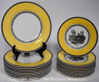 Villeroy & Boch "Audun Fleur" Dinnerware - Salad Plates & Dinner Plates. 