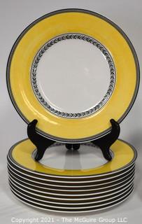 Villeroy & Boch "Audun Fleur" Dinnerware - Salad Plates & Dinner Plates. 