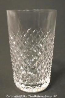 Waterford Crystal Alana Pattern: <br> <br>



(6) 5" tall Flat Tumblers <br>


(3) 4 3/8 Double Old Fashions <br>

(3) 3 3/8 Old Fashions  
