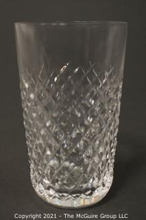 Waterford Crystal Alana Pattern: <br> <br>



(6) 5" tall Flat Tumblers <br>


(3) 4 3/8 Double Old Fashions <br>

(3) 3 3/8 Old Fashions  
