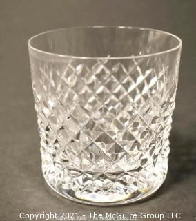 Waterford Crystal Alana Pattern: <br> <br>



(6) 5" tall Flat Tumblers <br>


(3) 4 3/8 Double Old Fashions <br>

(3) 3 3/8 Old Fashions  
